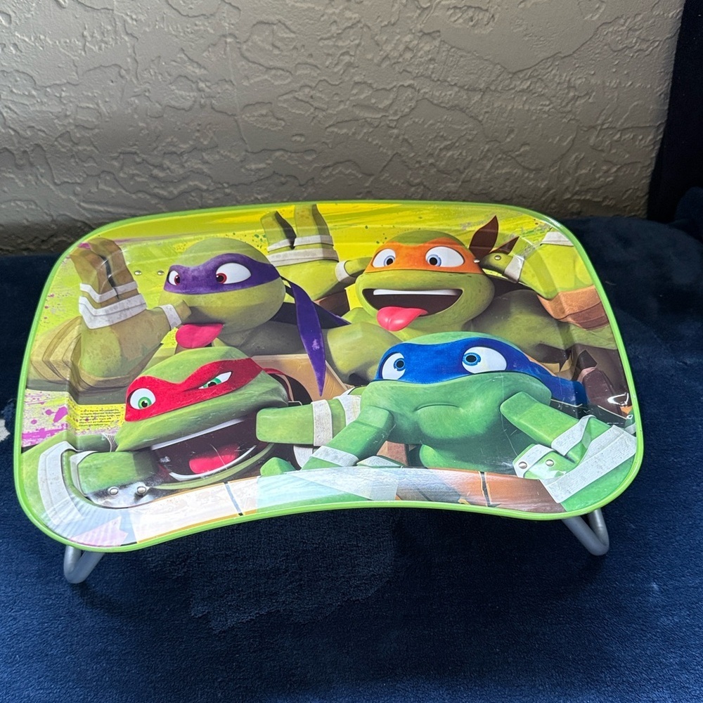 Teenage Mutant Ninja Turtles Lap Desk Snack Tray TMNT Retro Foldable